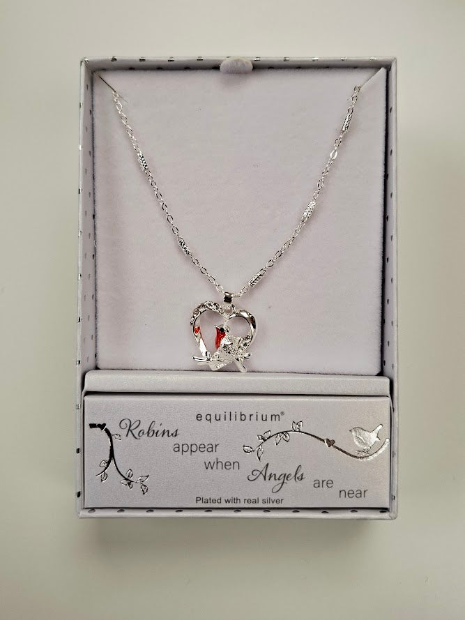 Robin Pendant - Silver Plated