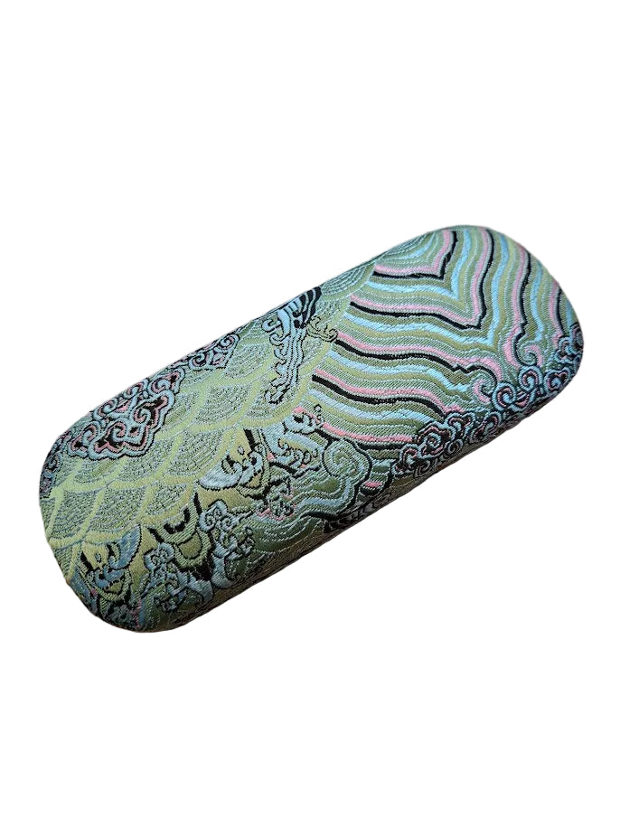 Brocade Embroidered Hard Glasses Case