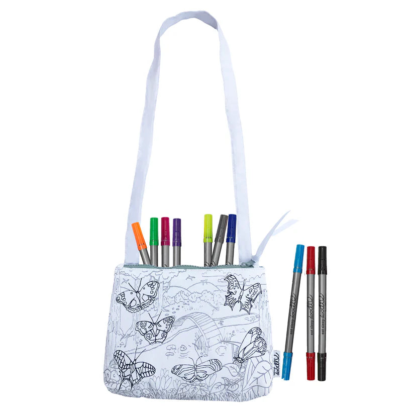 Butterfly Crossbody Colouring Bag