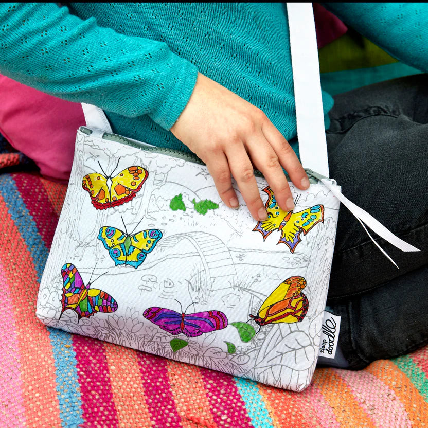 Butterfly Crossbody Colouring Bag
