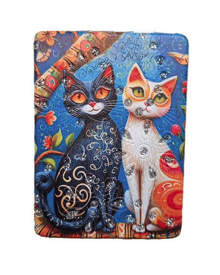Glittery Cat Compact Mirror