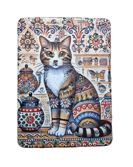 Glittery Cat Compact Mirror