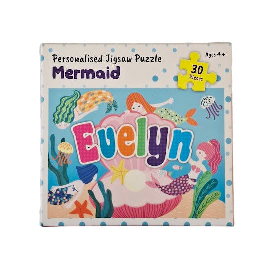 Personalised Jigsaw Puzzle for Girls - Mermaid