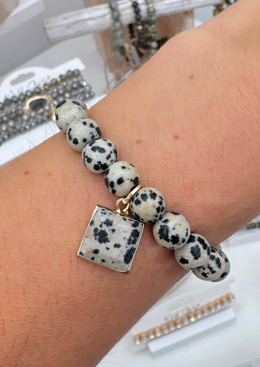 Dalmatian Spirit Stone Bracelet