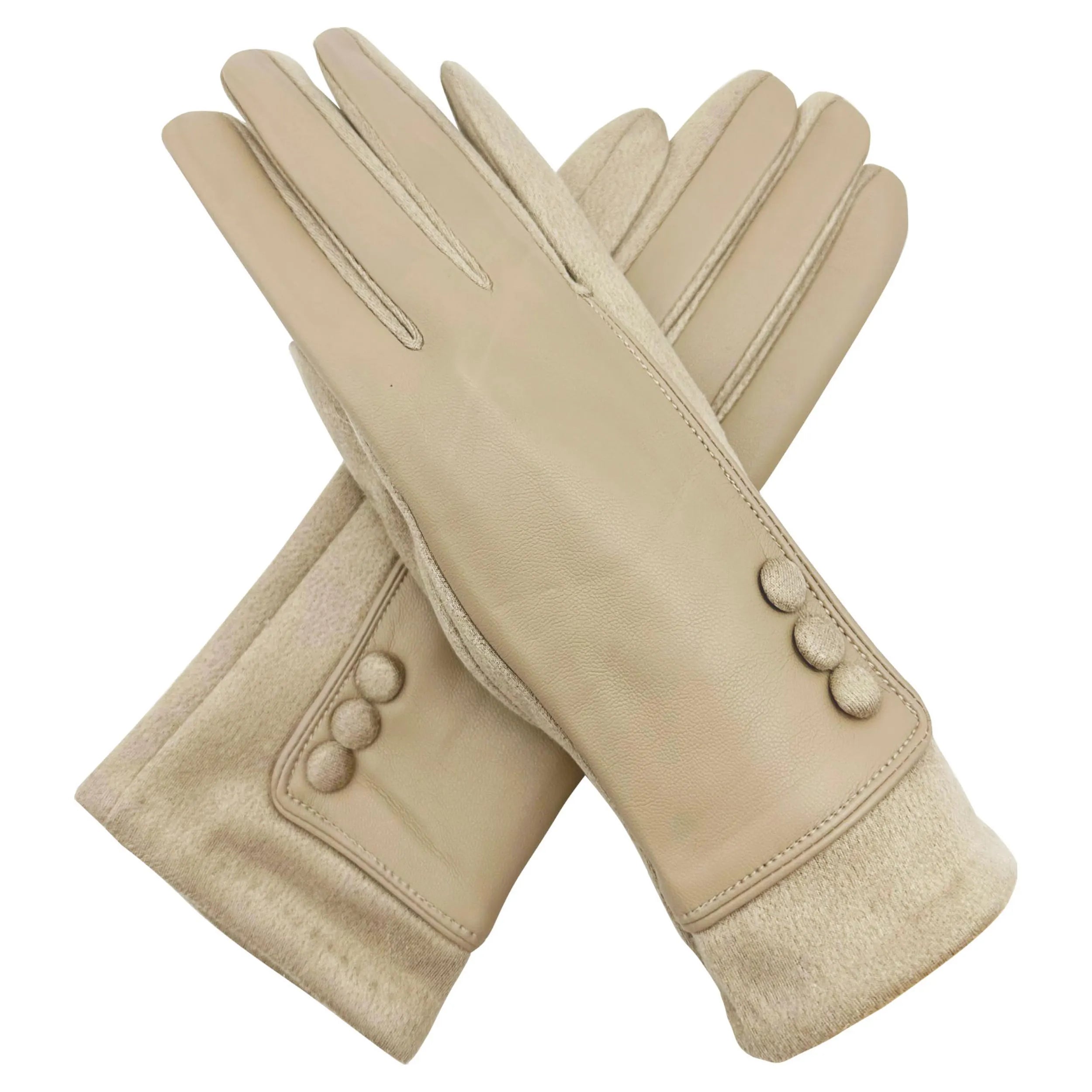 Faux Leather Gloves