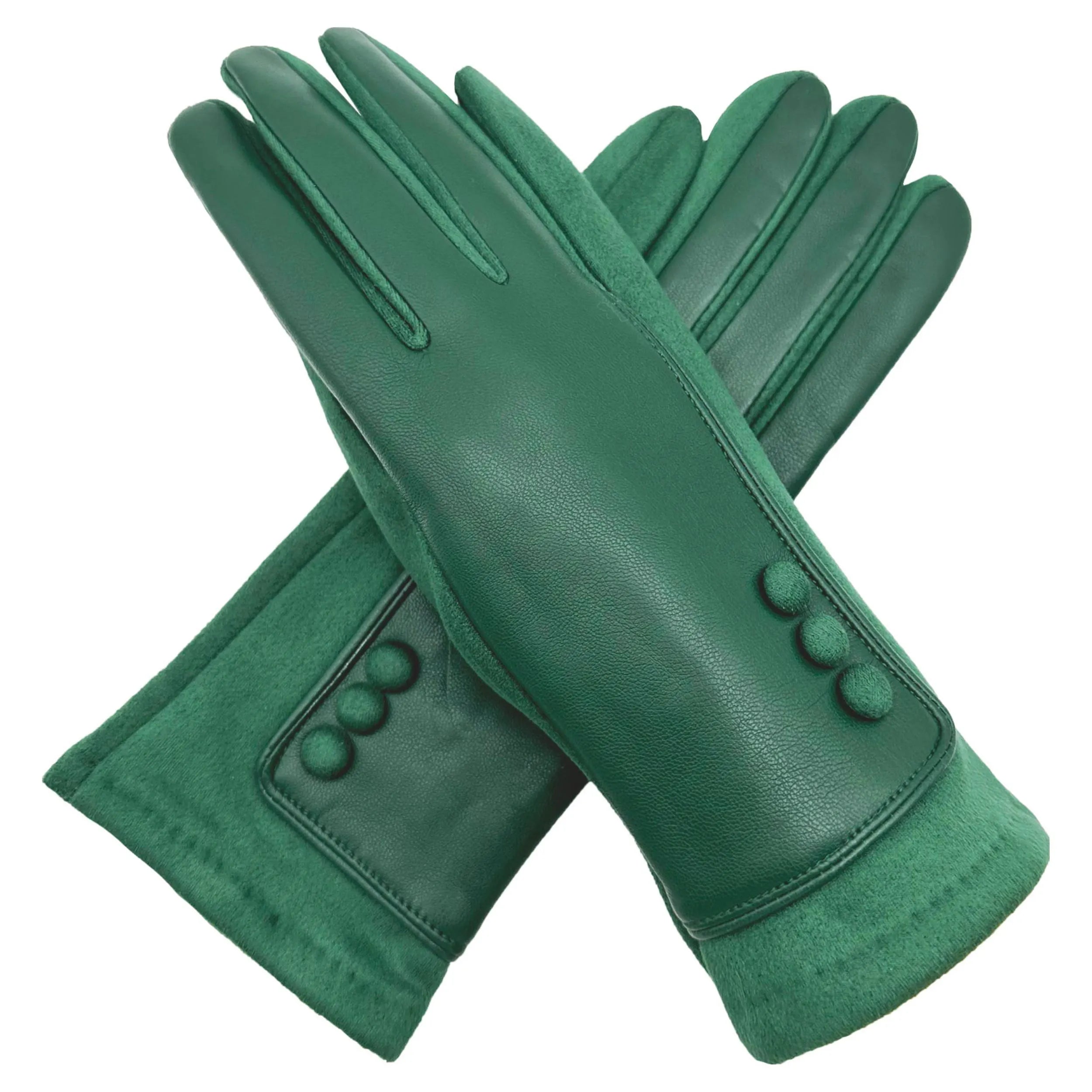 Faux Leather Gloves