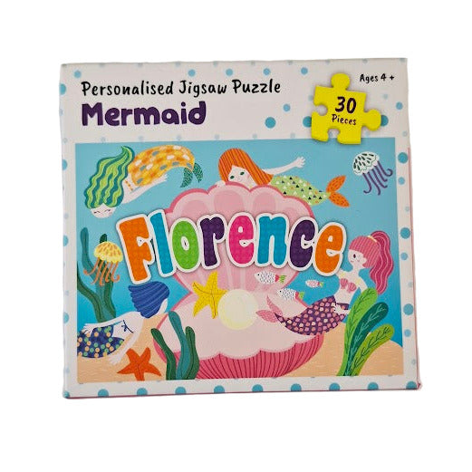 Personalised Jigsaw Puzzle for Girls - Mermaid