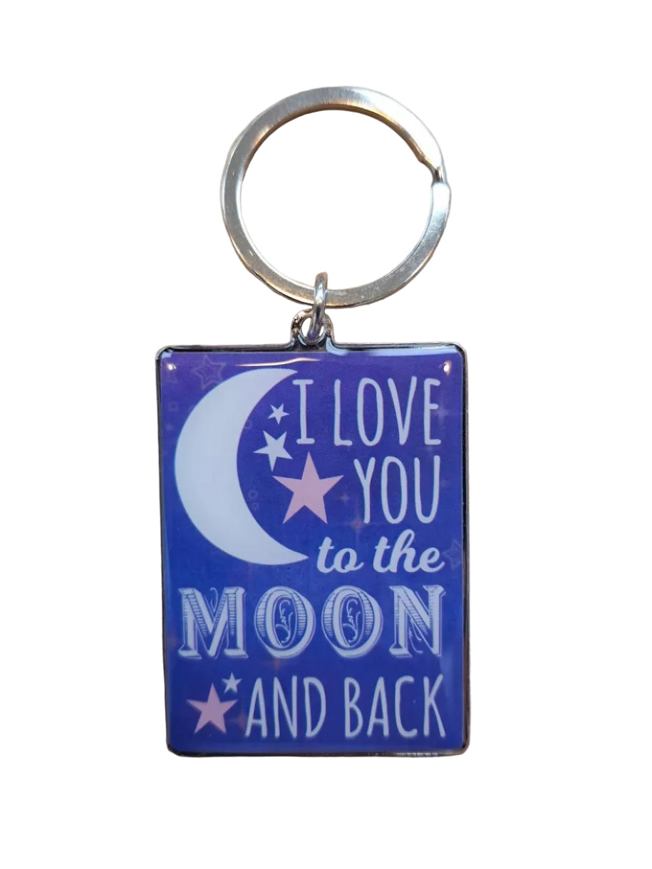 'To The Moon And Back' Keyring