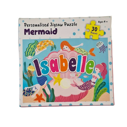 Personalised Jigsaw Puzzle for Girls - Mermaid