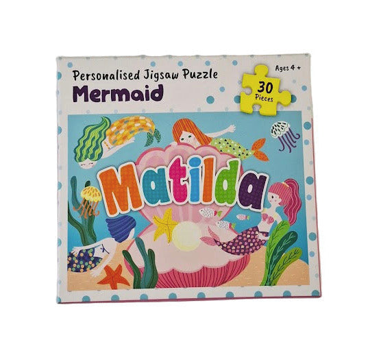 Personalised Jigsaw Puzzle for Girls - Mermaid