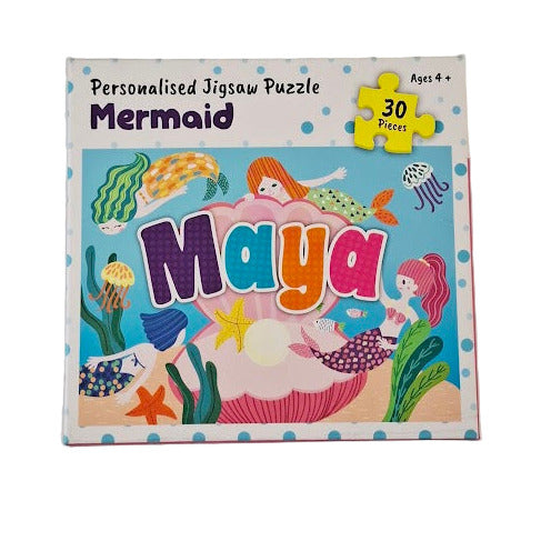 Personalised Jigsaw Puzzle for Girls - Mermaid