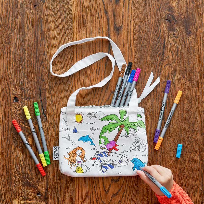 Mermaid Crossbody Colouring Bag