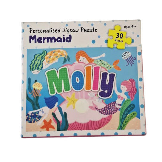 Personalised Jigsaw Puzzle for Girls - Mermaid