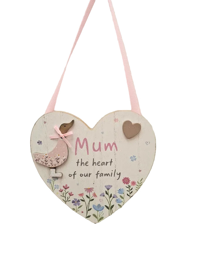 Mum Floral Duck Plaque