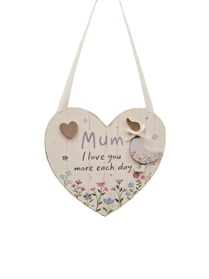 Mum Floral Duck Plaque