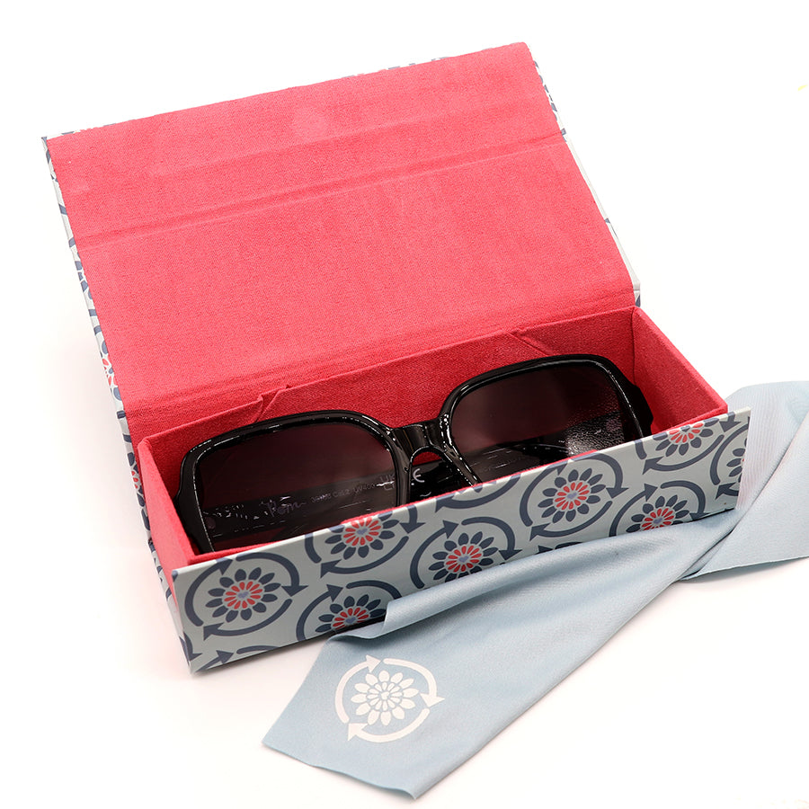 Oversize Classic Black Frame Recycled Sunglasses