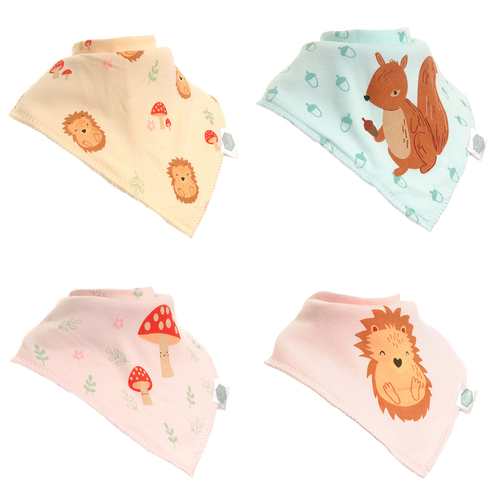 Woodland Bandana Bib Set