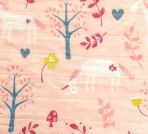 Unicorn Garden Dual Pack Muslin Cloths